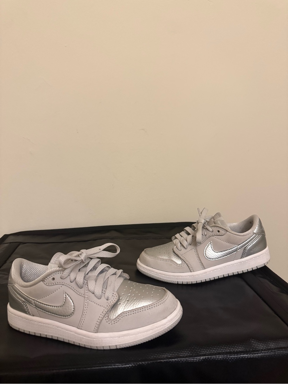 Nike Dunks Low Metallic Silver Boys Size (1)